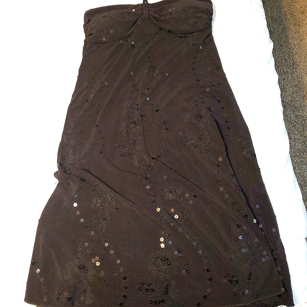 Speechless halter style Embroidered Sequin dress